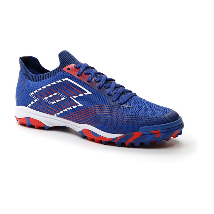Men Lotto Tacto 250 TF Futsal Shoes Blue / White / Red | QK319811P6