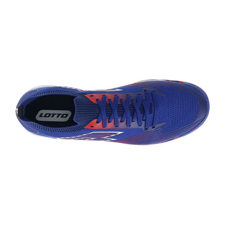 Men Lotto Tacto 250 TF Futsal Shoes Blue / White / Red | QK319811P6