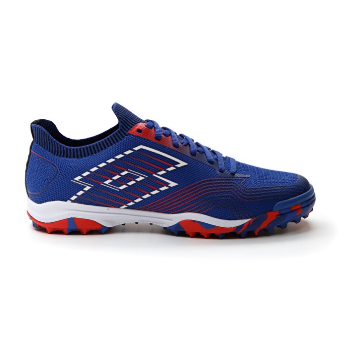 Men Lotto Tacto 250 TF Futsal Shoes Blue / White / Red | QK319811P6
