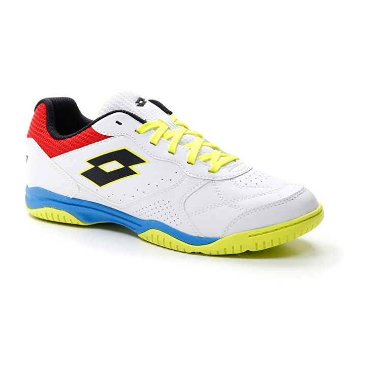 Men Lotto Tacto 300 VII ID Futsal Shoes White / Yellow | WZ969626L0