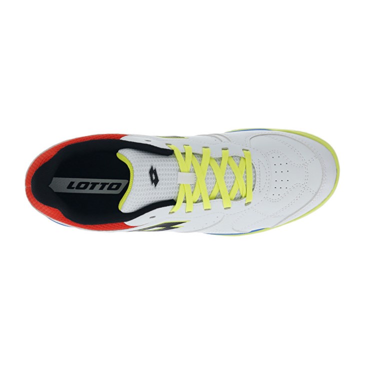 Men Lotto Tacto 300 VII ID Futsal Shoes White / Yellow | WZ969626L0