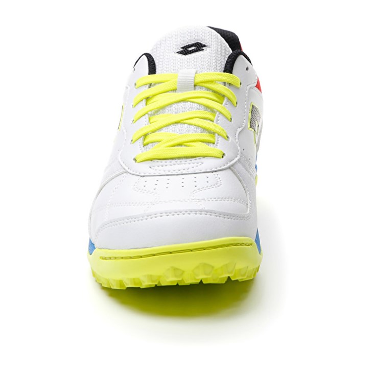Men Lotto Tacto 300 VII TF Futsal Shoes White / Yellow | PF902710B4