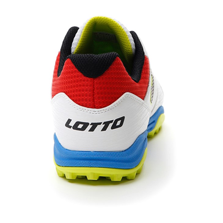 Men Lotto Tacto 300 VII TF Futsal Shoes White / Yellow | PF902710B4