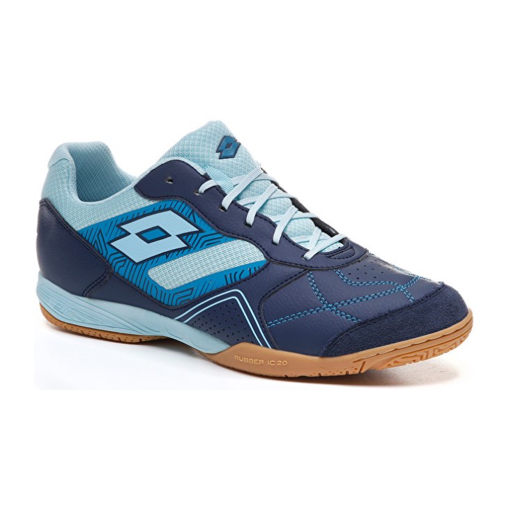 Men Lotto Tacto 300 V Futsal Shoes Navy / Blue | CT871287A7