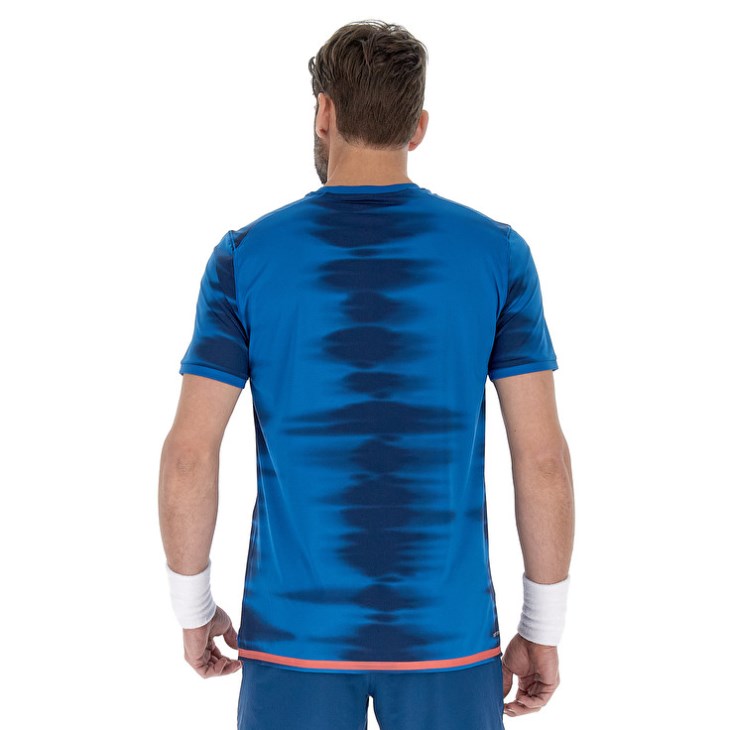 Men Lotto Tech II D2.A T Shirts Blue | GX850485F6
