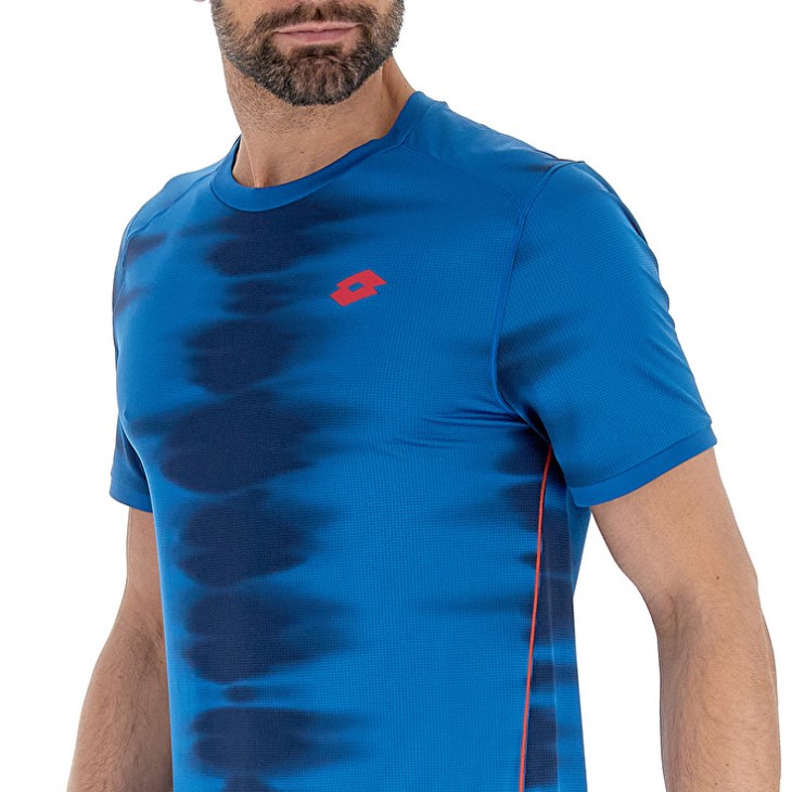 Men Lotto Tech II D2.A T Shirts Blue | GX850485F6