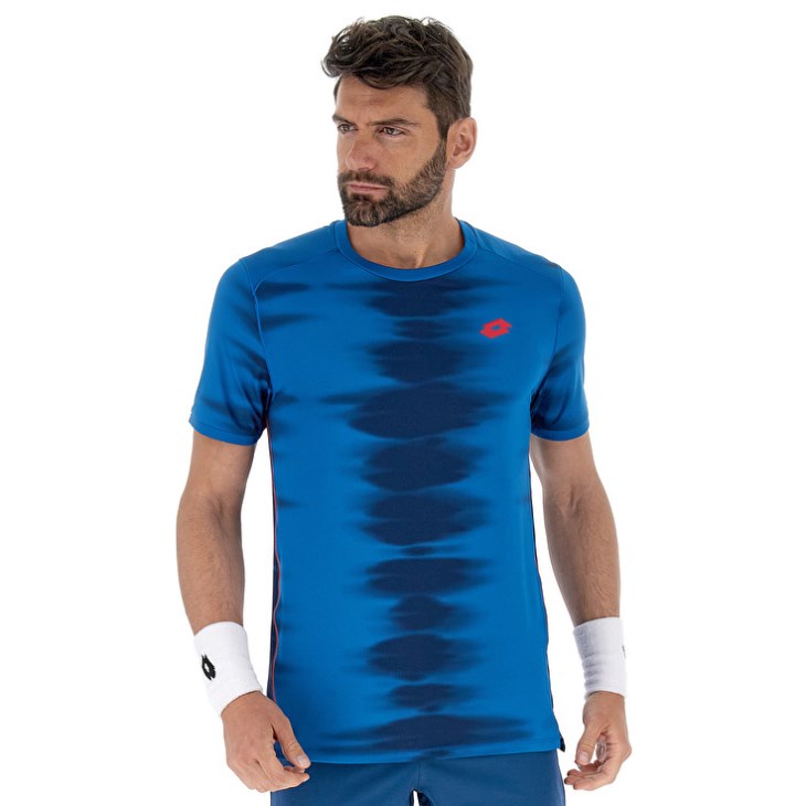 Men Lotto Tech II D2.A T Shirts Blue | GX850485F6