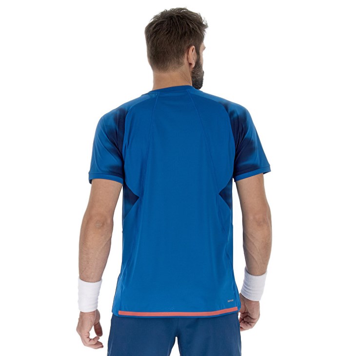 Men Lotto Tech II D2.B T Shirts Blue | ZX708170C5