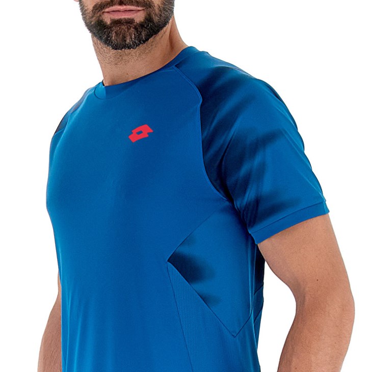 Men Lotto Tech II D2.B T Shirts Blue | ZX708170C5