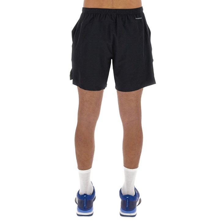 Men Lotto Tech I D1 7 Shorts Black | MU032353A5