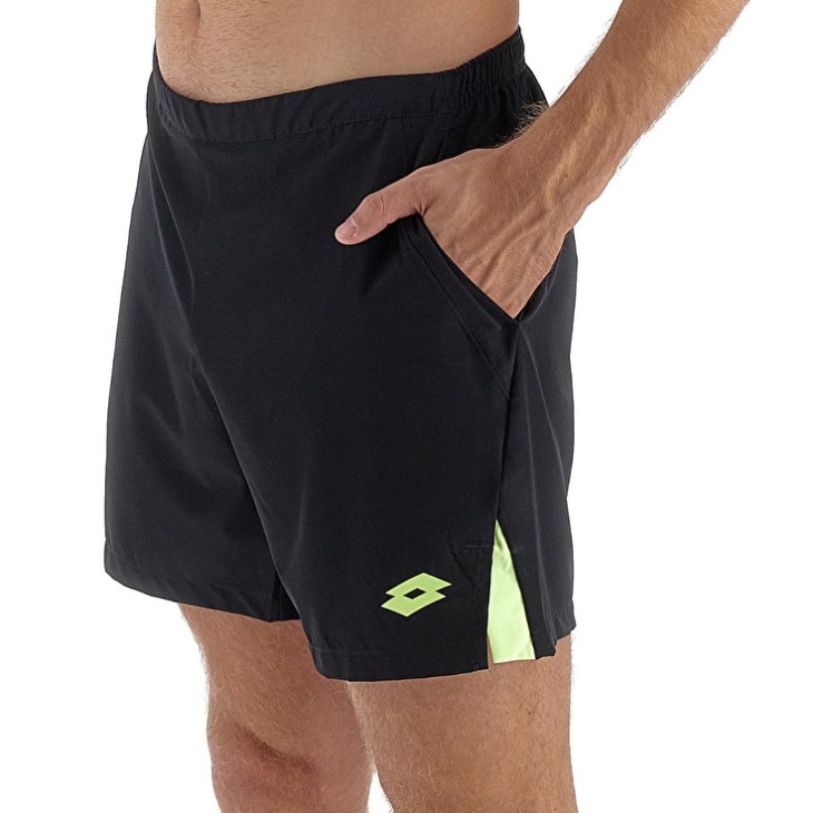 Men Lotto Tech I D1 7 Shorts Black | MU032353A5