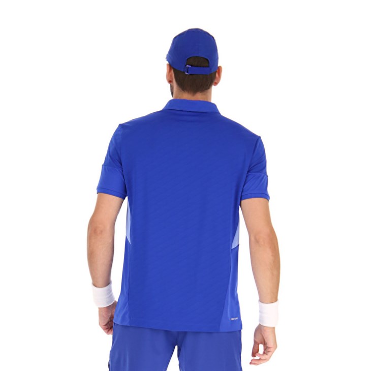 Men Lotto Tech I D1 Polo Shirts Royal Blue | PS829972D2