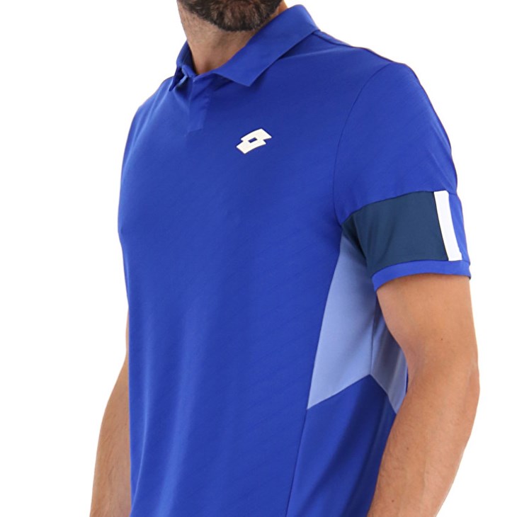 Men Lotto Tech I D1 Polo Shirts Royal Blue | PS829972D2