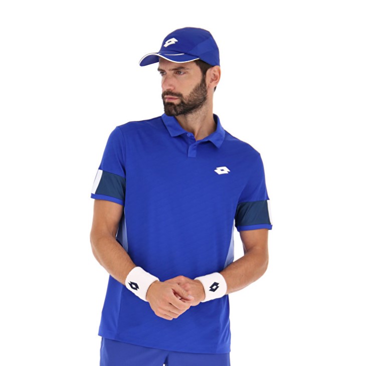 Men Lotto Tech I D1 Polo Shirts Royal Blue | PS829972D2