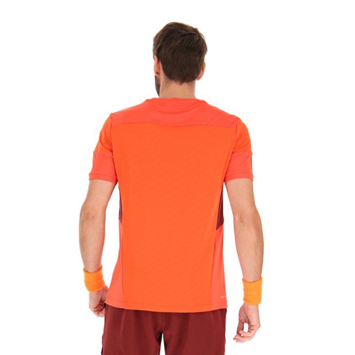 Men Lotto Tech I D1 T Shirts Red | AV755805L4