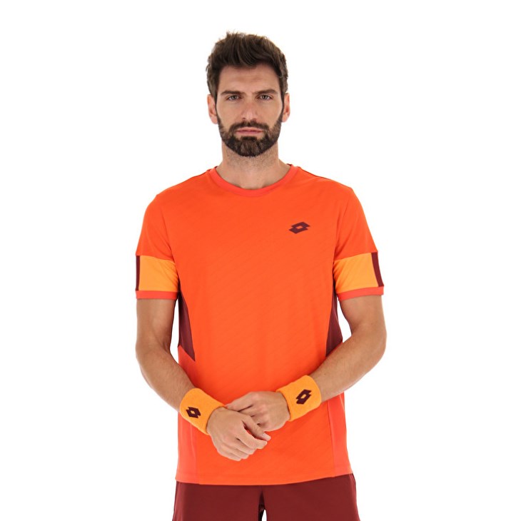 Men Lotto Tech I D1 T Shirts Red | AV755805L4