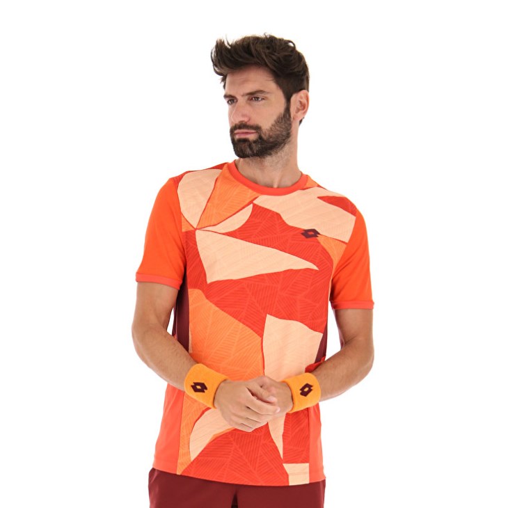 Men Lotto Tech I D3 T Shirts Orange | BP181378F9