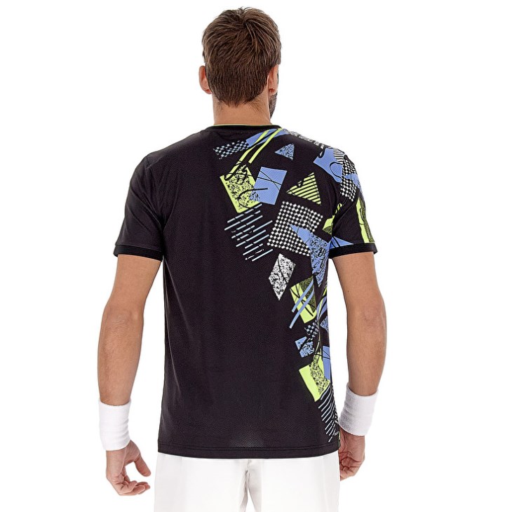 Men Lotto Tech I D5 T Shirts Black | OS373267E8