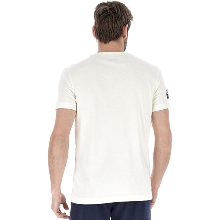 Men Lotto Tee 50y T Shirts White | WD235463Y9