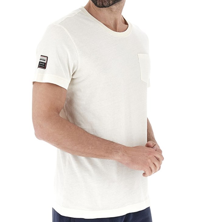 Men Lotto Tee 50y T Shirts White | WD235463Y9