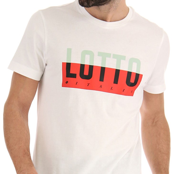 Men Lotto Tee Prisma IV JS T Shirts White | XD579147W0