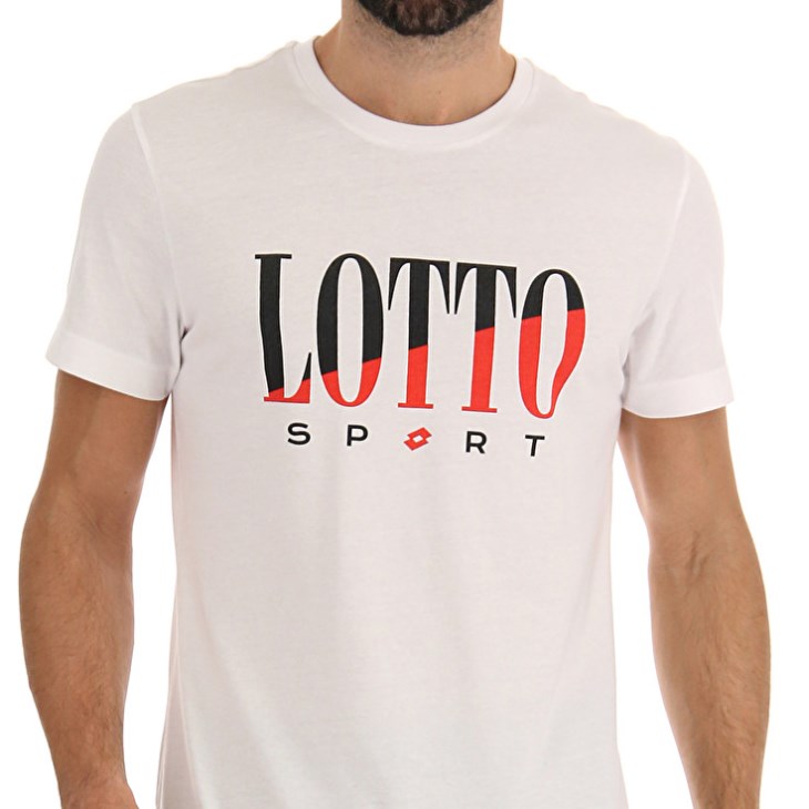 Men Lotto Tee Supra VI T Shirts White | XF159945C3