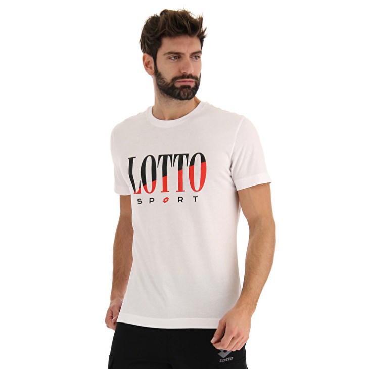 Men Lotto Tee Supra VI T Shirts White | XF159945C3