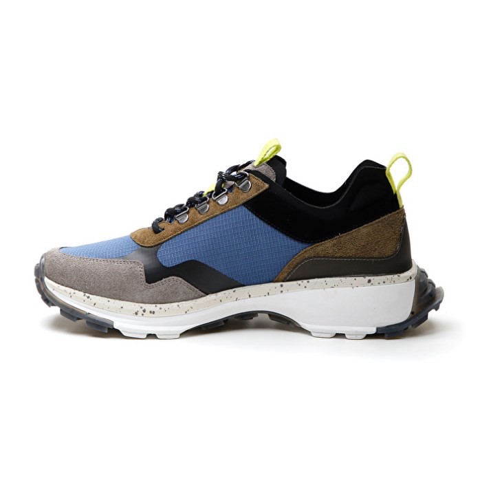 Men Lotto Tokyo Fuji Sneakers Grey / Blue / Gold | QI080118N9