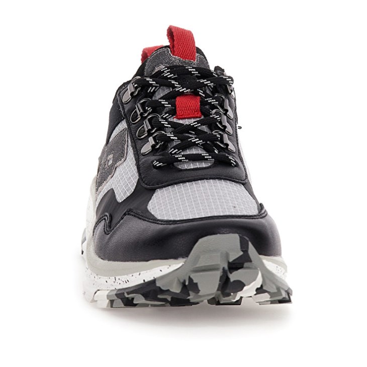 Men Lotto Tokyo Fuji Square Sneakers Grey / Black / White | IA934133V0