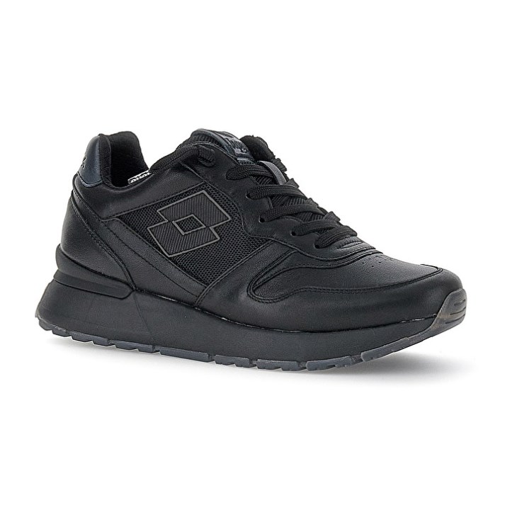 Men Lotto Tokyo Ginza Black Running Shoes Black | RE014501J3