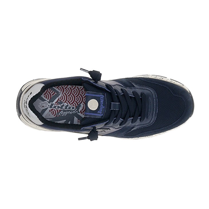 Men Lotto Tokyo Ginza PRT Sneakers Navy Blue | KM405730A5