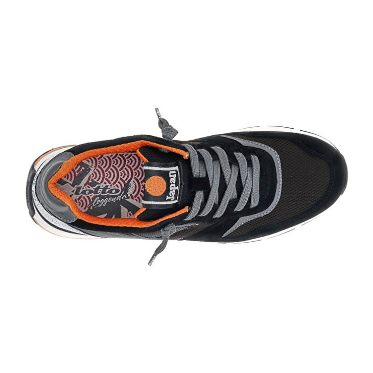Men Lotto Tokyo Ginza Running Shoes Black / Brown | EJ517871T7
