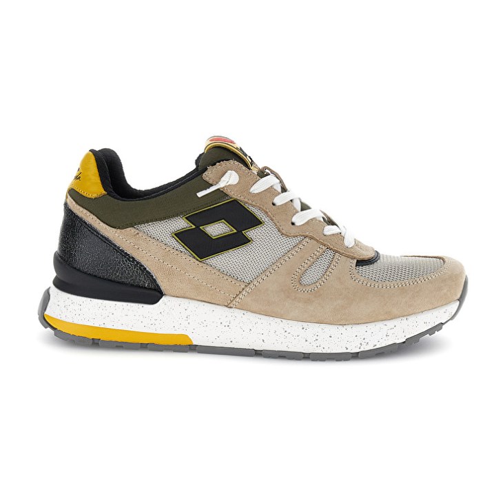 Men Lotto Tokyo Shibuya Sneakers Beige / Olive | CS410741R4