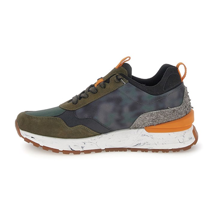 Men Lotto Tokyo Shibuya Tie Dye Sneakers Dark Olive / Black / Green | HK933573X2