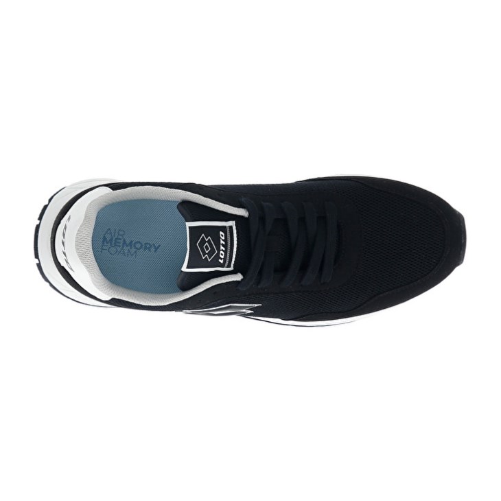Men Lotto Trainer 2000 AMF Sneakers Black / White | RX137833O9