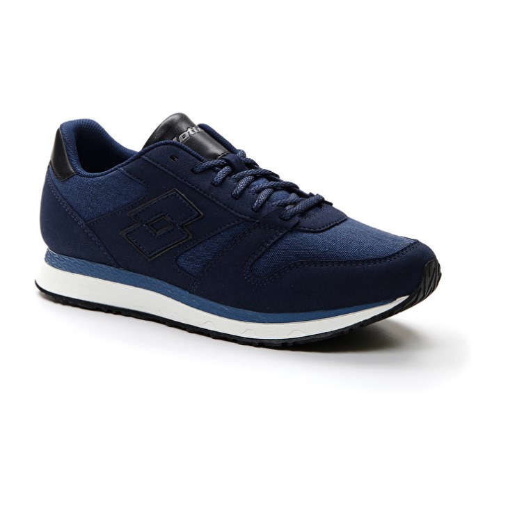 Men Lotto Trainer AMF XIX CVS Sneakers Blue / Black | HB776077Q1