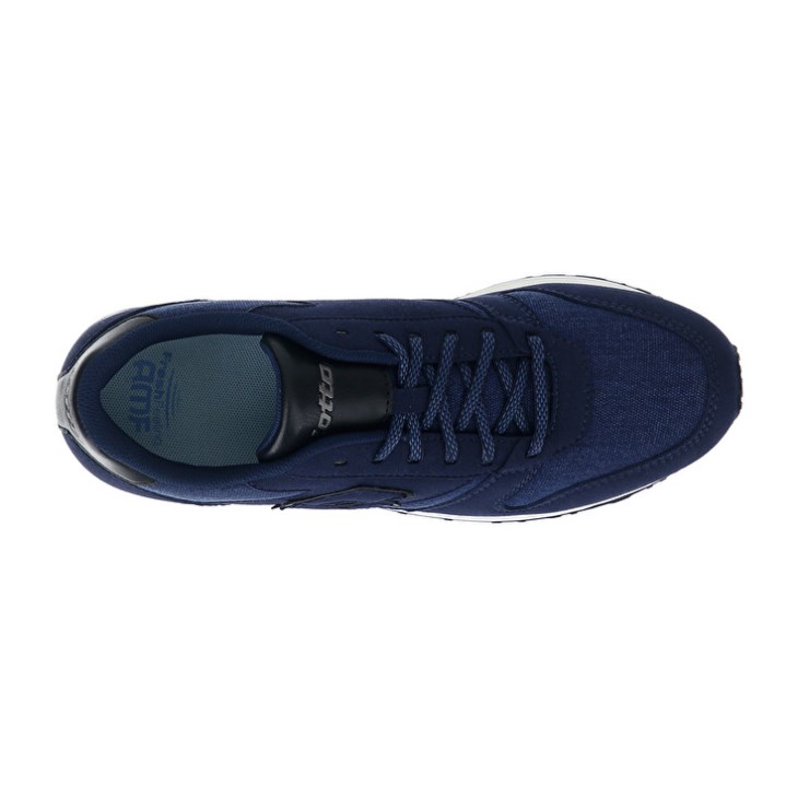 Men Lotto Trainer AMF XIX CVS Sneakers Blue / Black | HB776077Q1