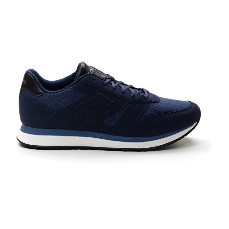 Men Lotto Trainer AMF XIX CVS Sneakers Blue / Black | HB776077Q1