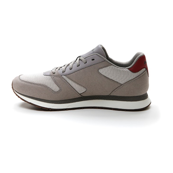 Men Lotto Trainer AMF XIX MSH Sneakers Grey / Grey / Red | BU279517G0