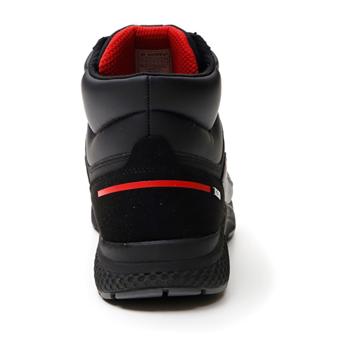 Men Lotto Ultra AMF II Mid HD Sports Shoes Black | FB741714Y7