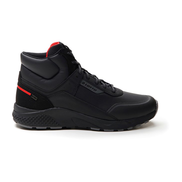 Men Lotto Ultra AMF II Mid HD Sports Shoes Black | FB741714Y7