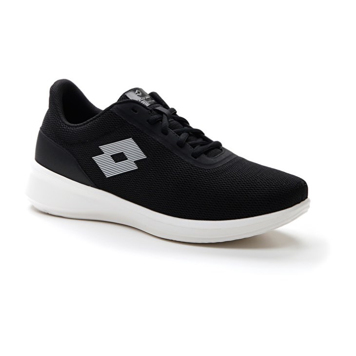 Men Lotto Verso AMF 1 Sneakers Black / White | RX480568Z7