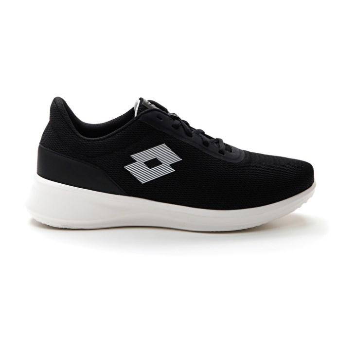 Men Lotto Verso AMF 1 Sneakers Black / White | RX480568Z7