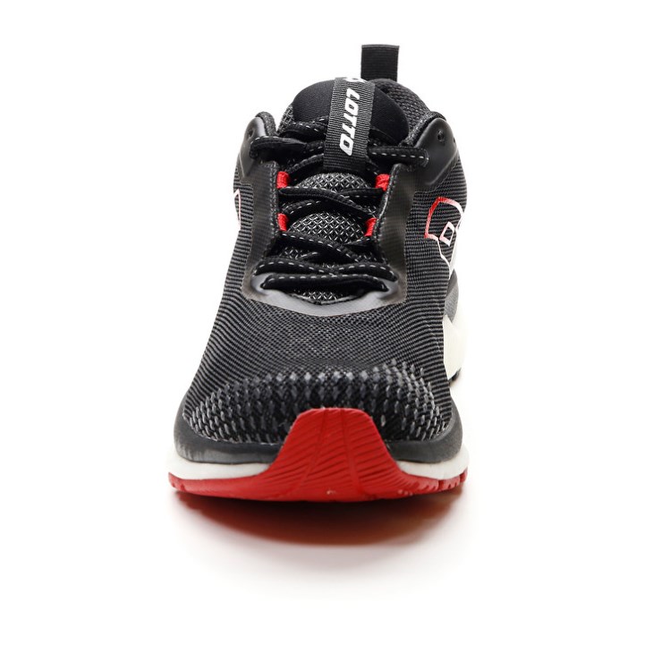 Men Lotto Volata Hyperpulse 100 Running Shoes Black / Red | YQ516891N2