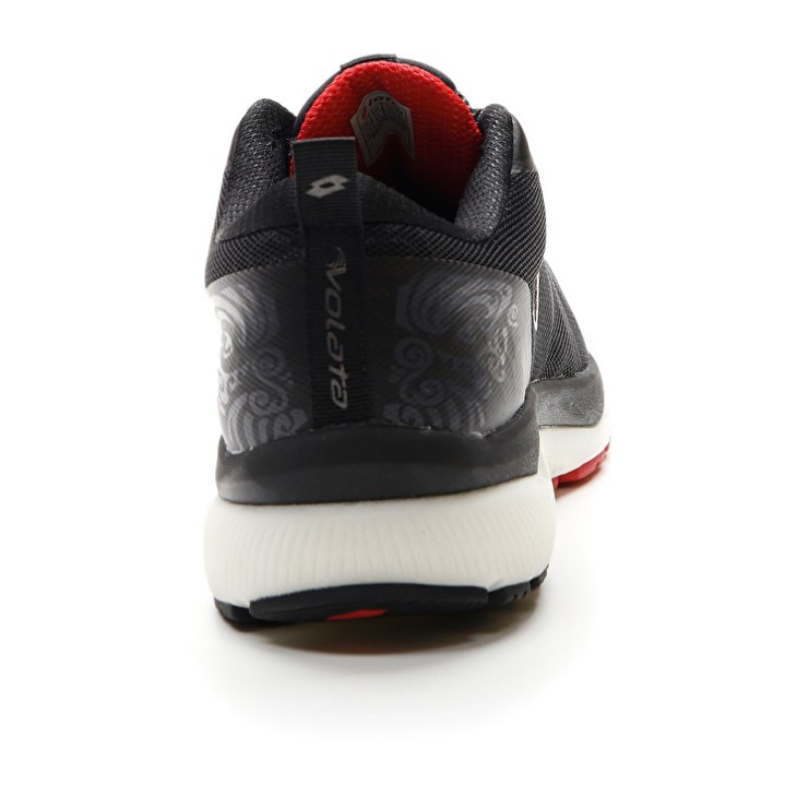 Men Lotto Volata Hyperpulse 100 Running Shoes Black / Red | YQ516891N2