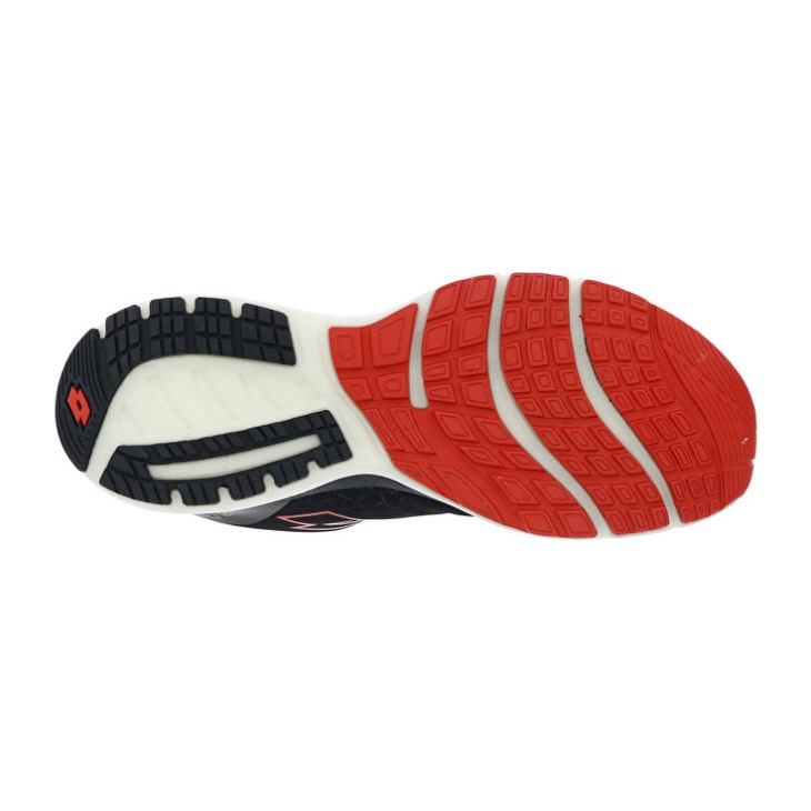 Men Lotto Volata Hyperpulse 100 Running Shoes Black / Red | YQ516891N2