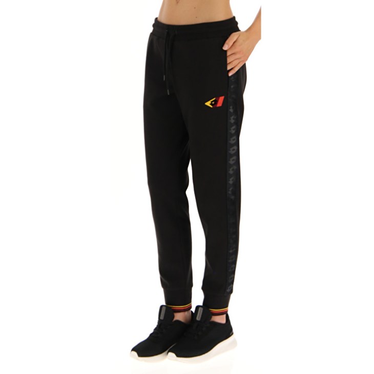 Women Lotto Athletica Classic W V Pants Black | PZ690939T8