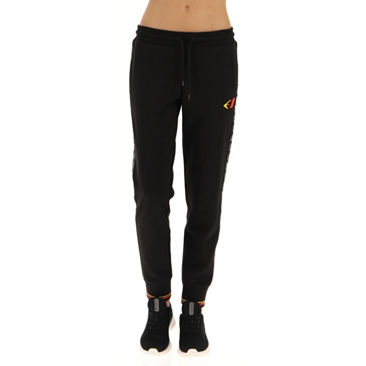 Women Lotto Athletica Classic W V Pants Black | PZ690939T8