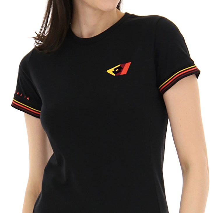 Women Lotto Athletica Classic W V T Shirts Black | XK879257X2