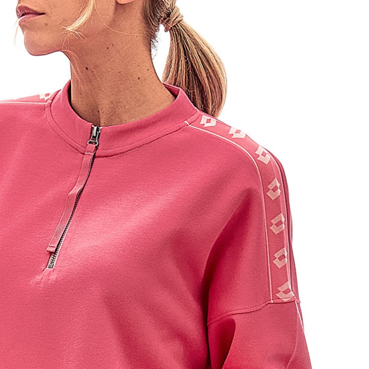 Women Lotto Athletica Due W VI Hz Sweatshirt Rose | MY794009E3